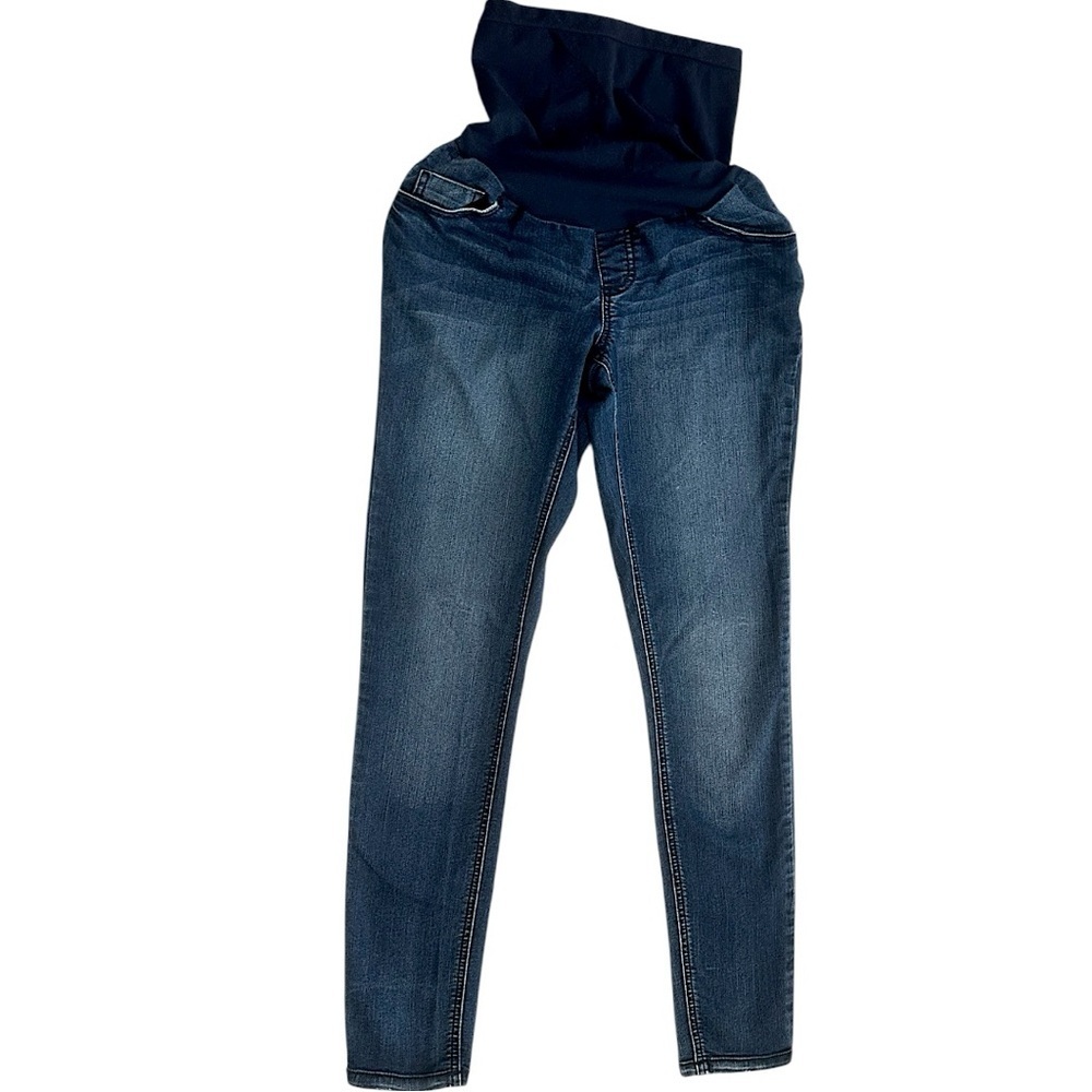 Motherhood Maternity Secret Fit Belly Skinny Fit Jeans Dark Blue Maternity Small - Picture 1 of 13